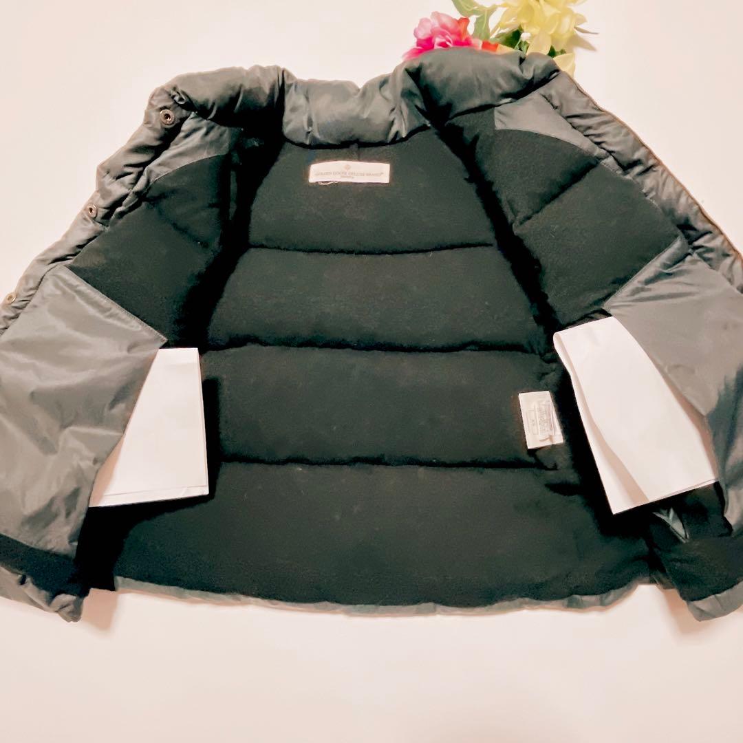 美品★ゴールデングース　ダウンポンチョ　ダウンジャケット　ネイビー　XS(593