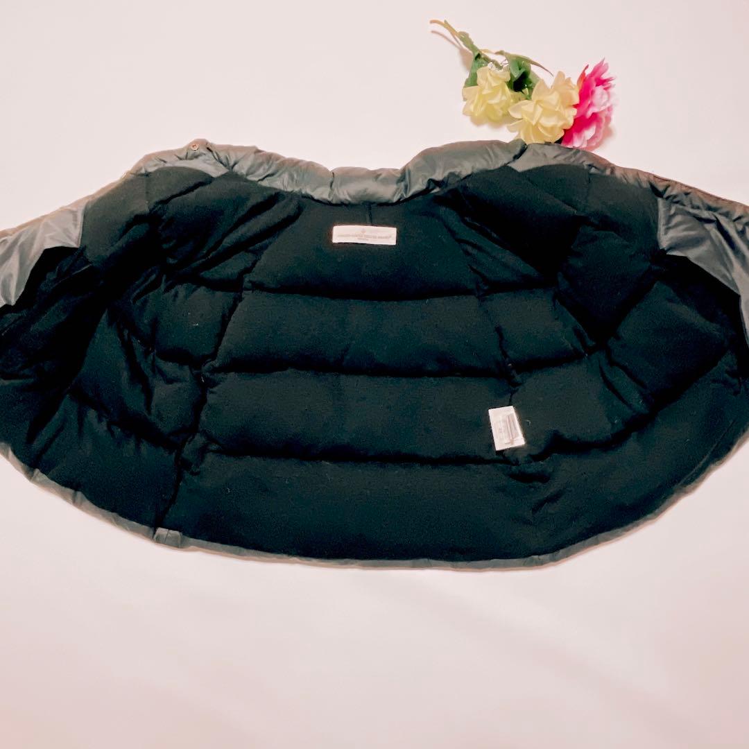 美品★ゴールデングース　ダウンポンチョ　ダウンジャケット　ネイビー　XS(593