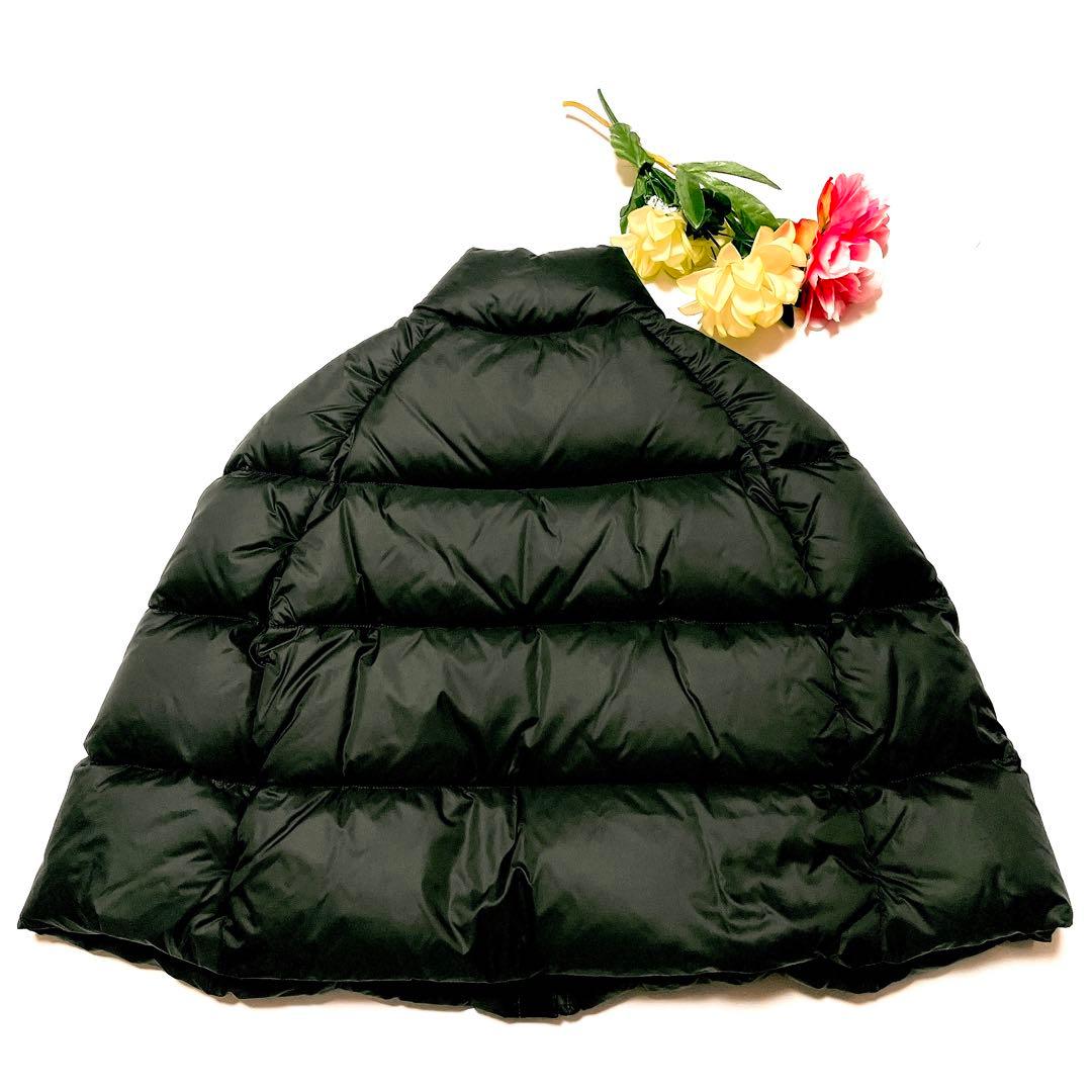 美品★ゴールデングース　ダウンポンチョ　ダウンジャケット　ネイビー　XS(593