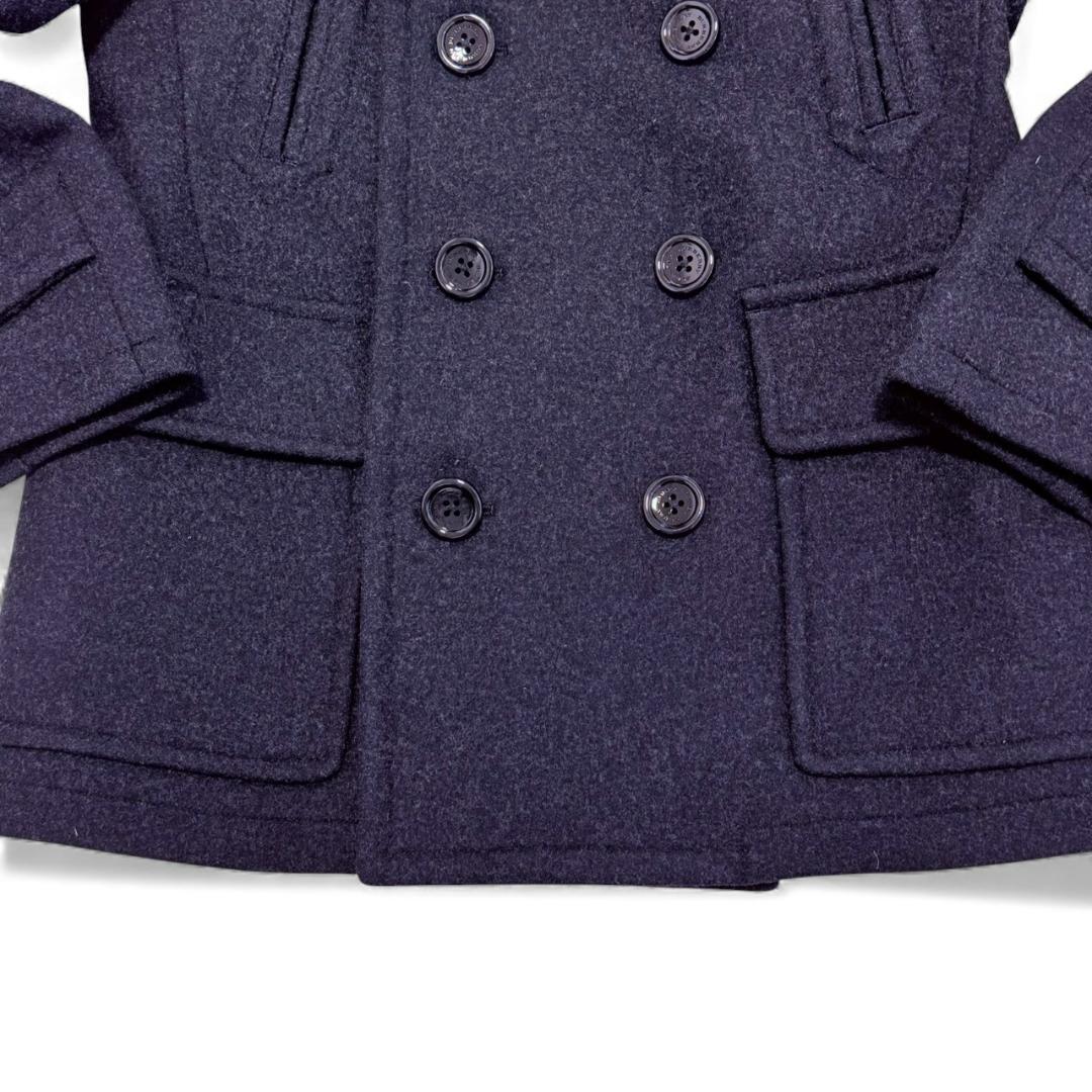 【美品】 BURBERRY LONDON Pコート L コート ブラック メンズ