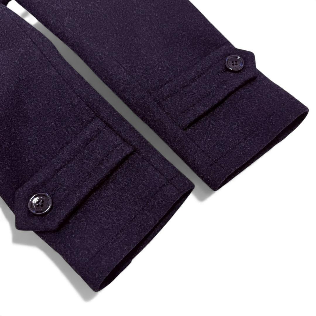 【美品】 BURBERRY LONDON Pコート L コート ブラック メンズ