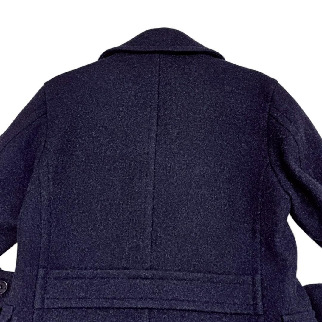 【美品】 BURBERRY LONDON Pコート L コート ブラック メンズ