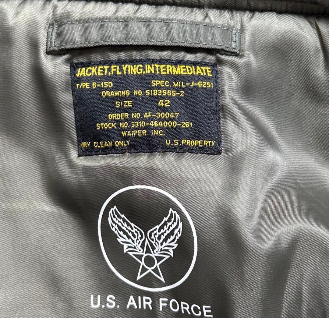 【42サイズ】米軍 B-15B フライトジャケットWAIPER.inc ムートン