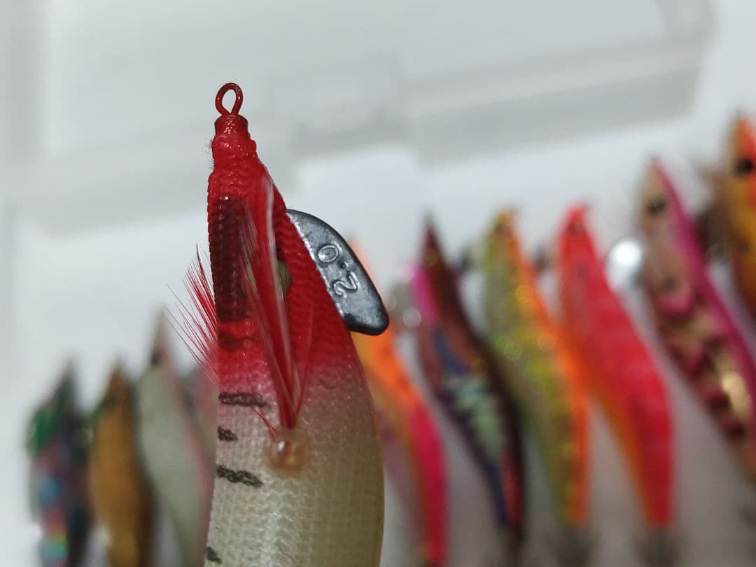 ●エギング セット 2号 2.2 2.5 3.5 釣具 ケース付 エギ 疑似餌