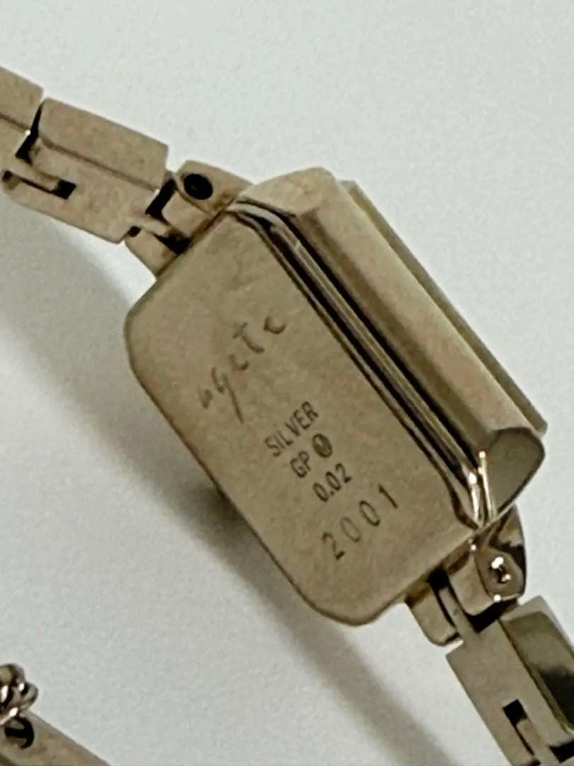 agate アガット　シルバー　腕時計