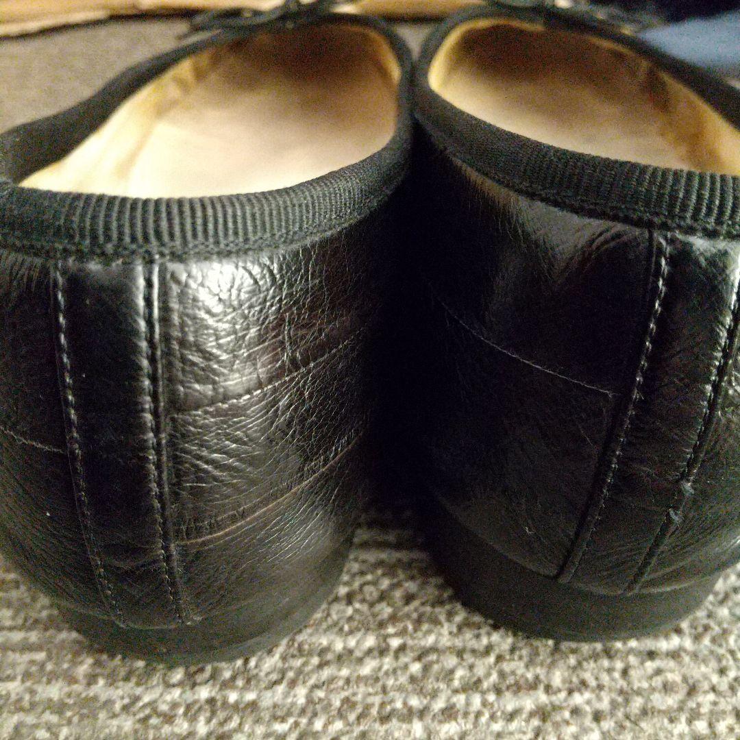 CHANEL バレエシューズ 黒/ベージュ