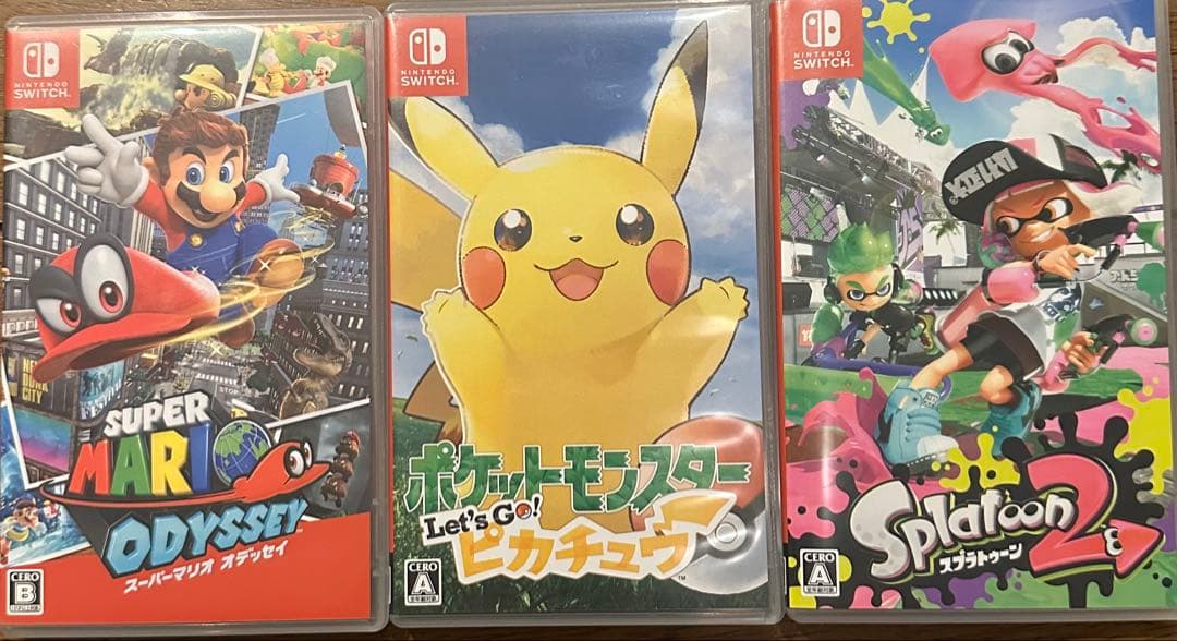 ポケットモンスターピカチュウ マリオオデッセイ スプラトゥーン2