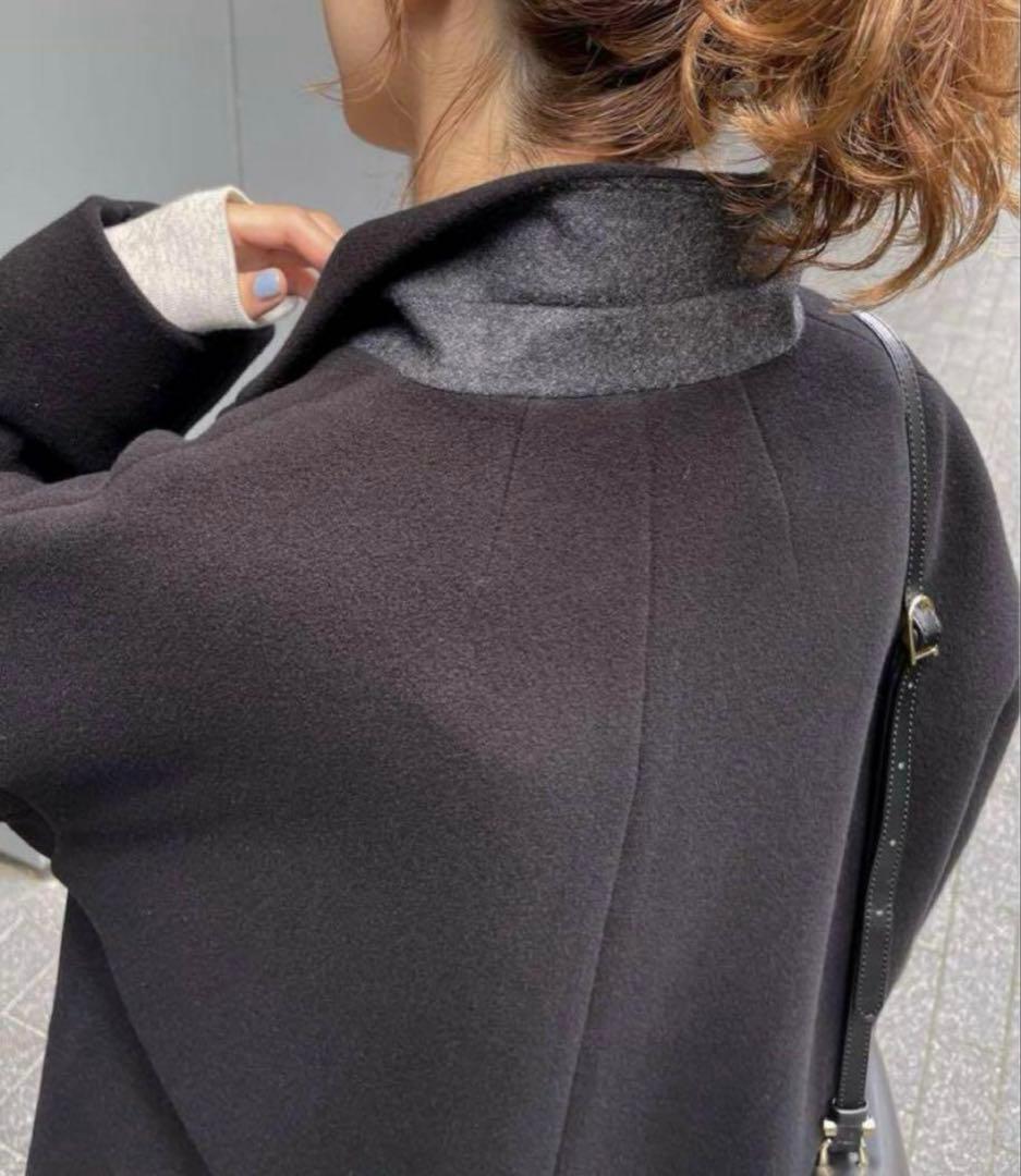 【2022AW】 スピックアンドスパン モッサジャケットライクコート 36