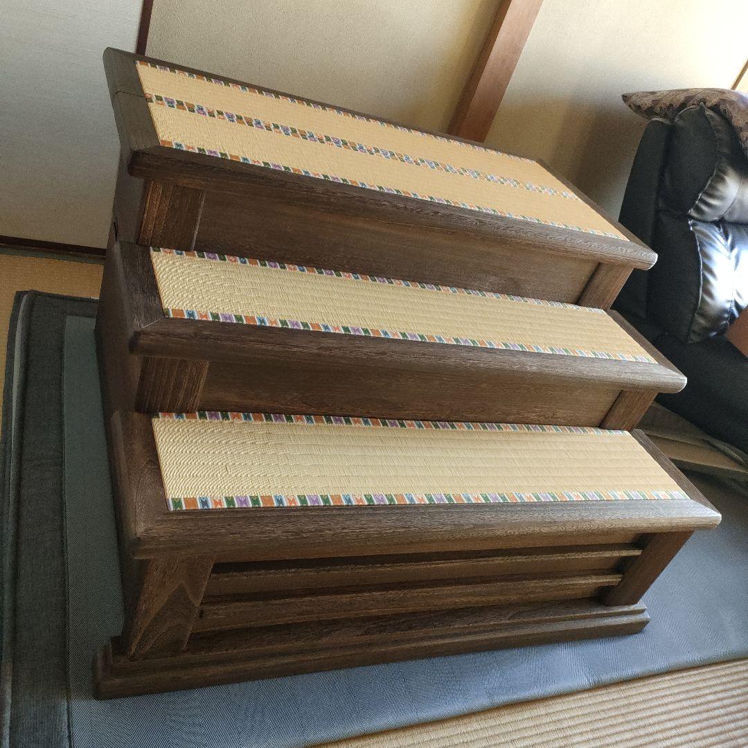 雛人形　雛人形三段飾り台　(未使用品)