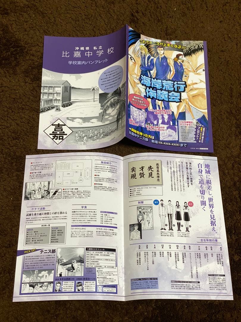 ★非売品★テニスの王子様 テニプリ パーティー 学校案内パンフレット 6校セット