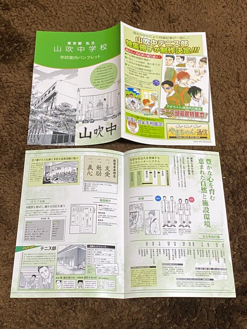 ★非売品★テニスの王子様 テニプリ パーティー 学校案内パンフレット 6校セット