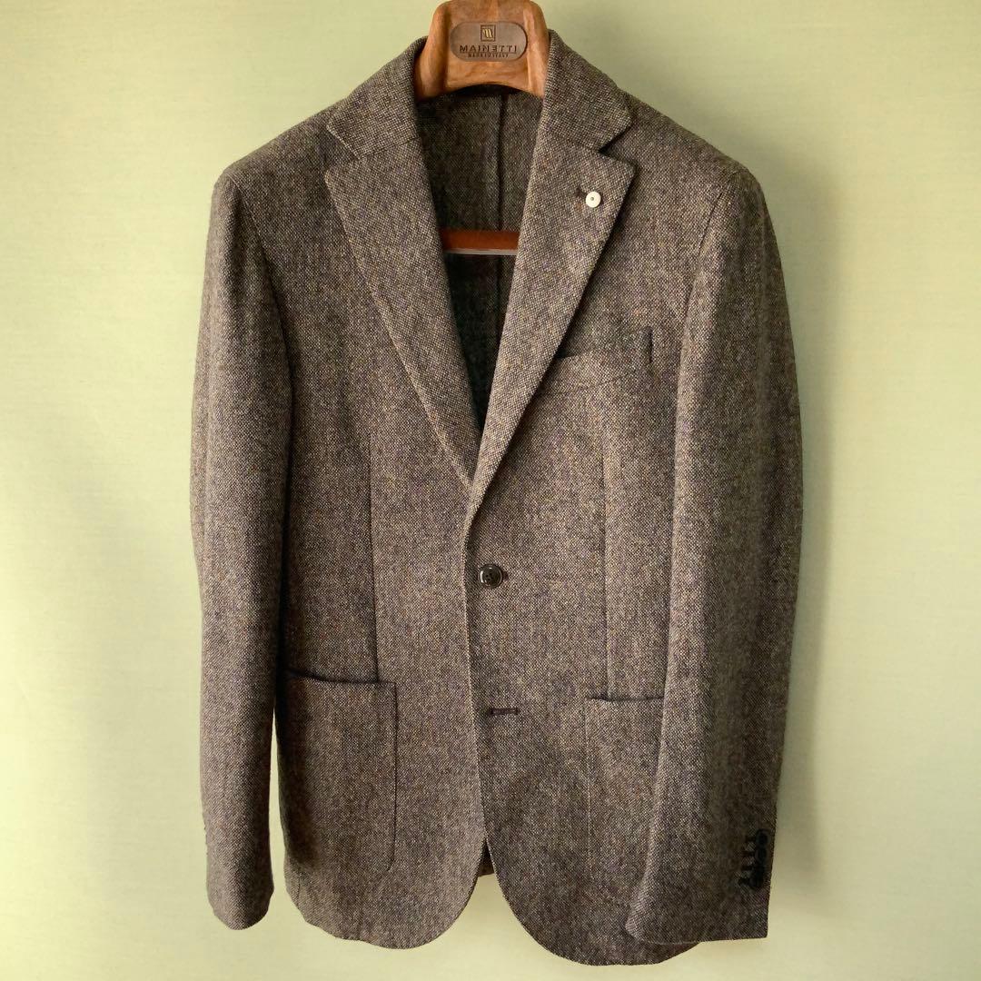 L.B.M.1911 ルビアム ウールジャケット 44ブラウン ホームスパン伊製
