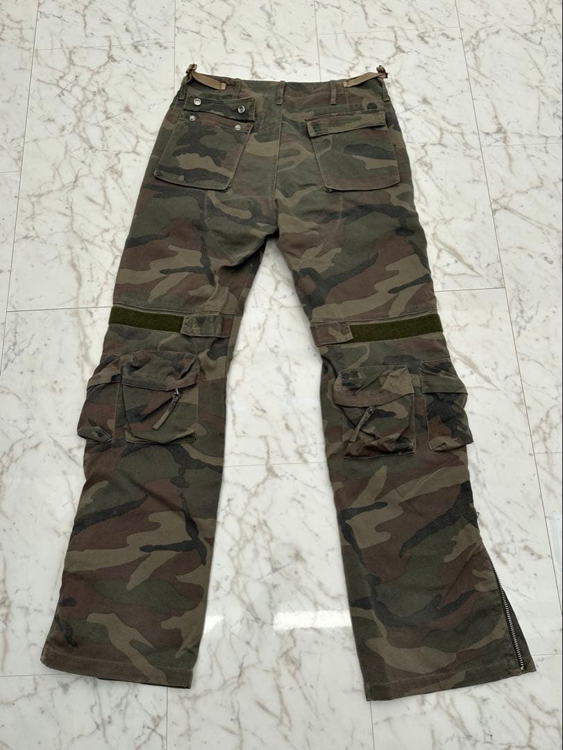MLVINCE 迷彩 カーゴパンツ 32 YZERR着用