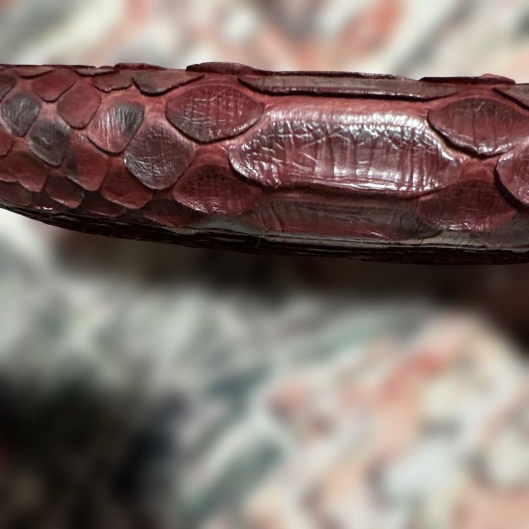 イビザ　パイソン革　二つ折り財布