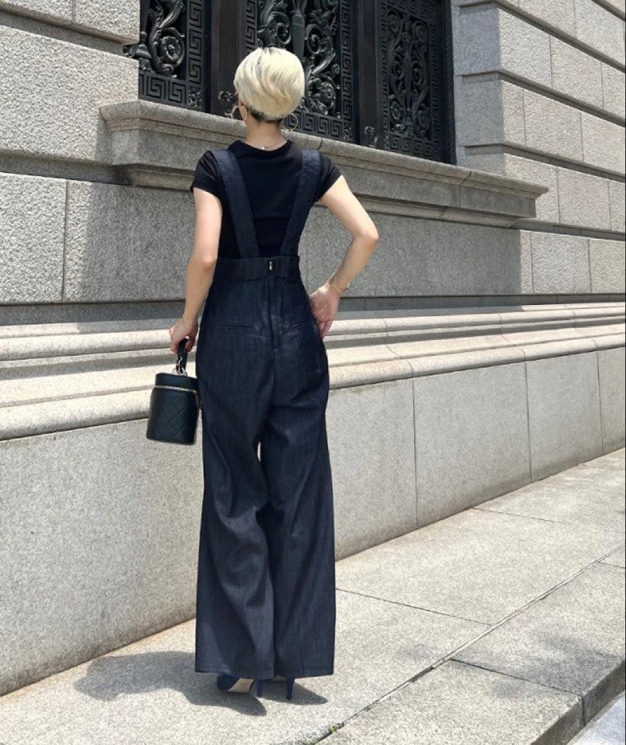 JENNEジェンヌ　2wayハイウエストリラックスデニムパンツ