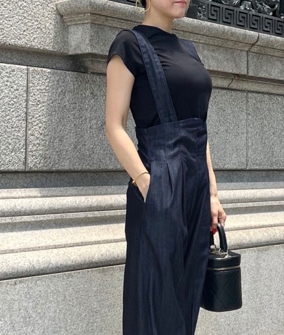 JENNEジェンヌ　2wayハイウエストリラックスデニムパンツ