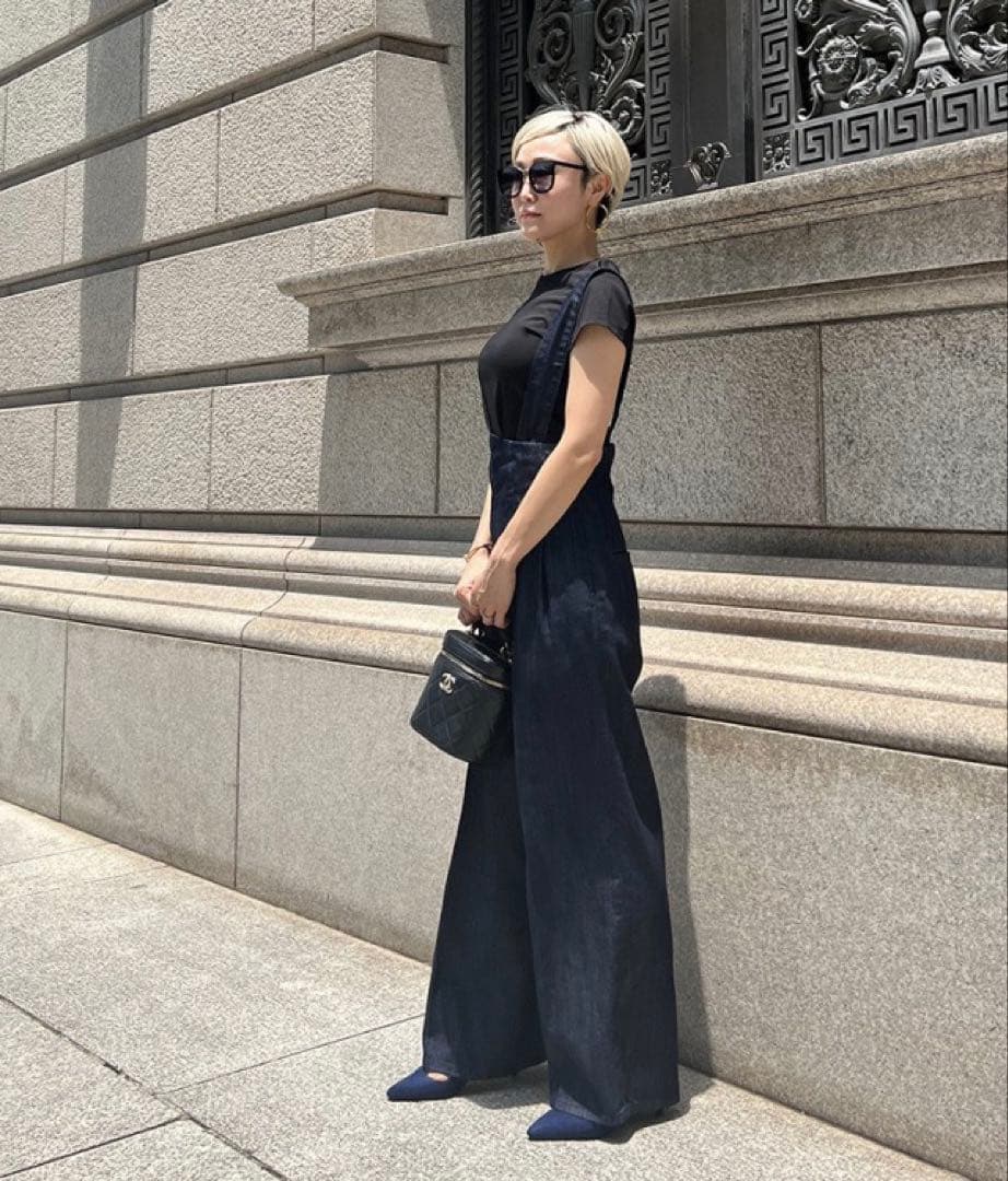 JENNEジェンヌ　2wayハイウエストリラックスデニムパンツ