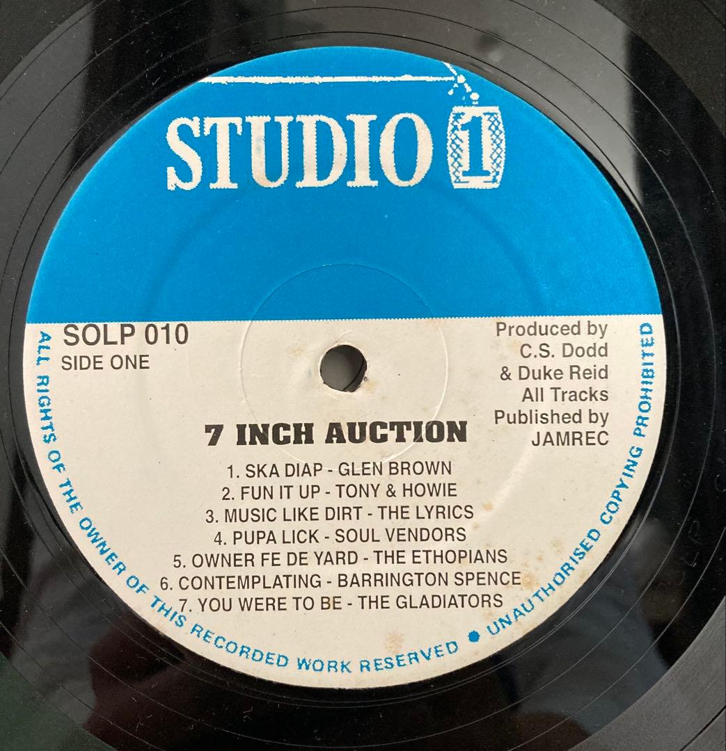 【レア盤】Studio one 7 Inch Auction