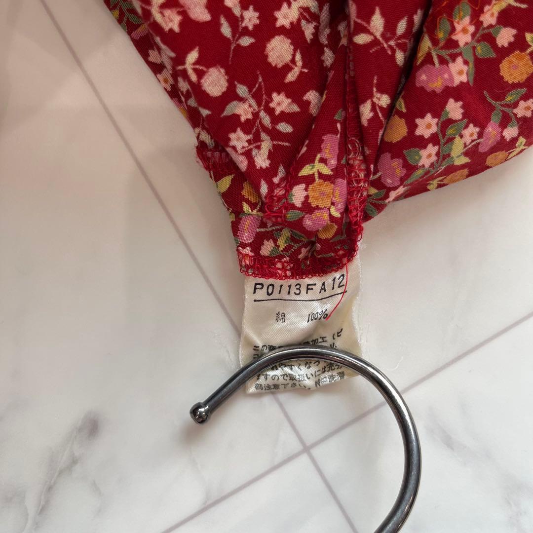 PINK HOUSE パッチワーク　ロングワンピースピンタック フリル 日本製