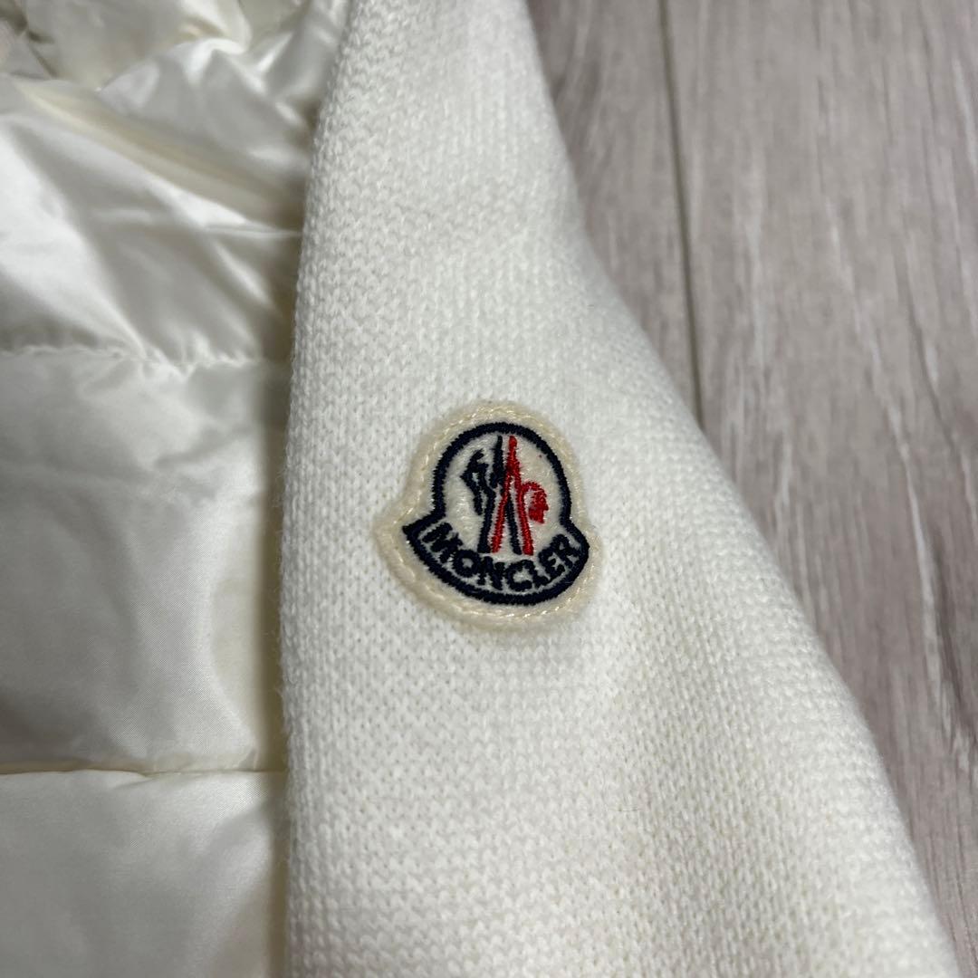 新品未使用　MONCLER ニットコンビダウンカーディガン　S