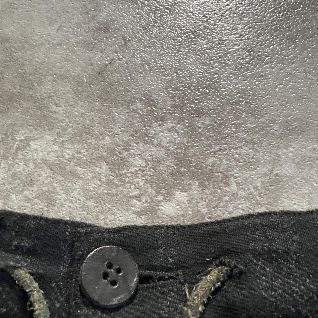 d.hygen ディーハイゲン　ウールレイヤードクロップドパンツ　アルチザン　黒