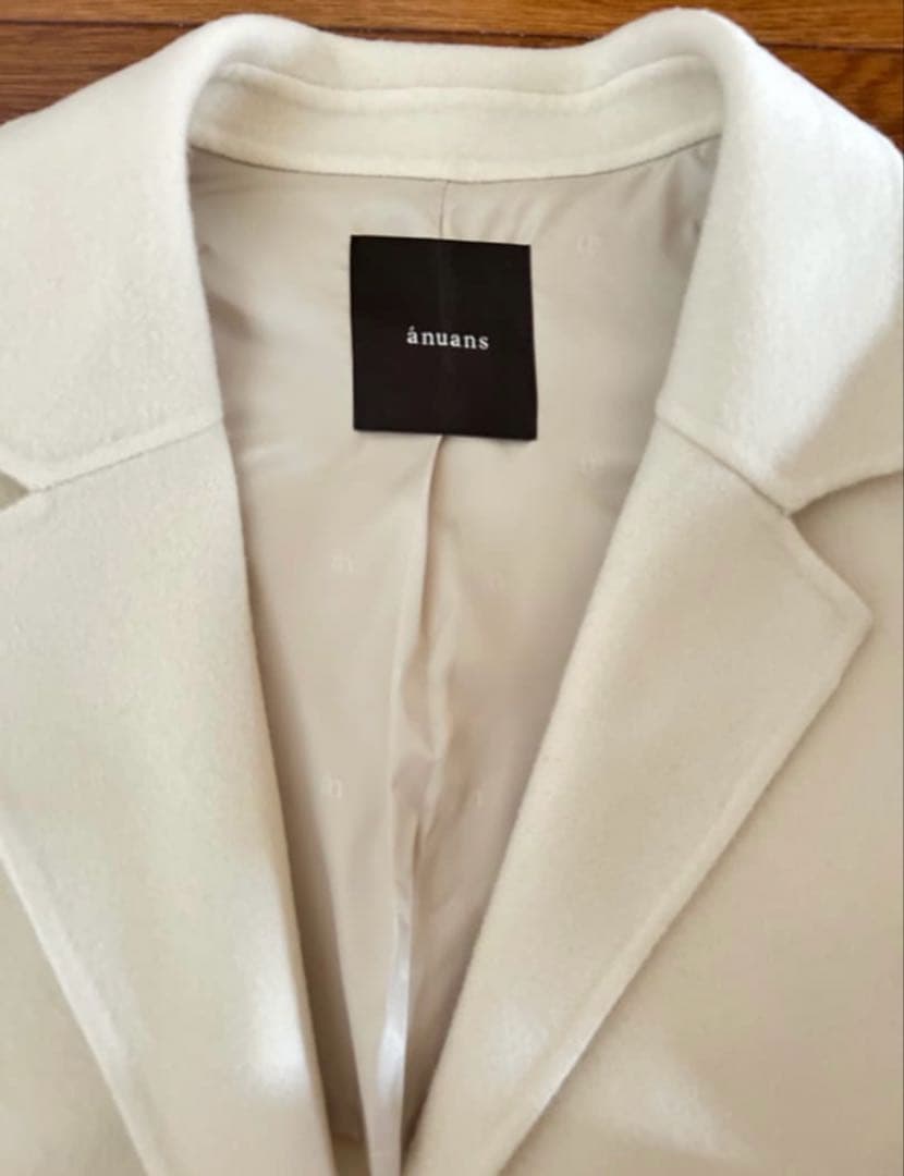 anuans リバーロングチェスターコート ECRU