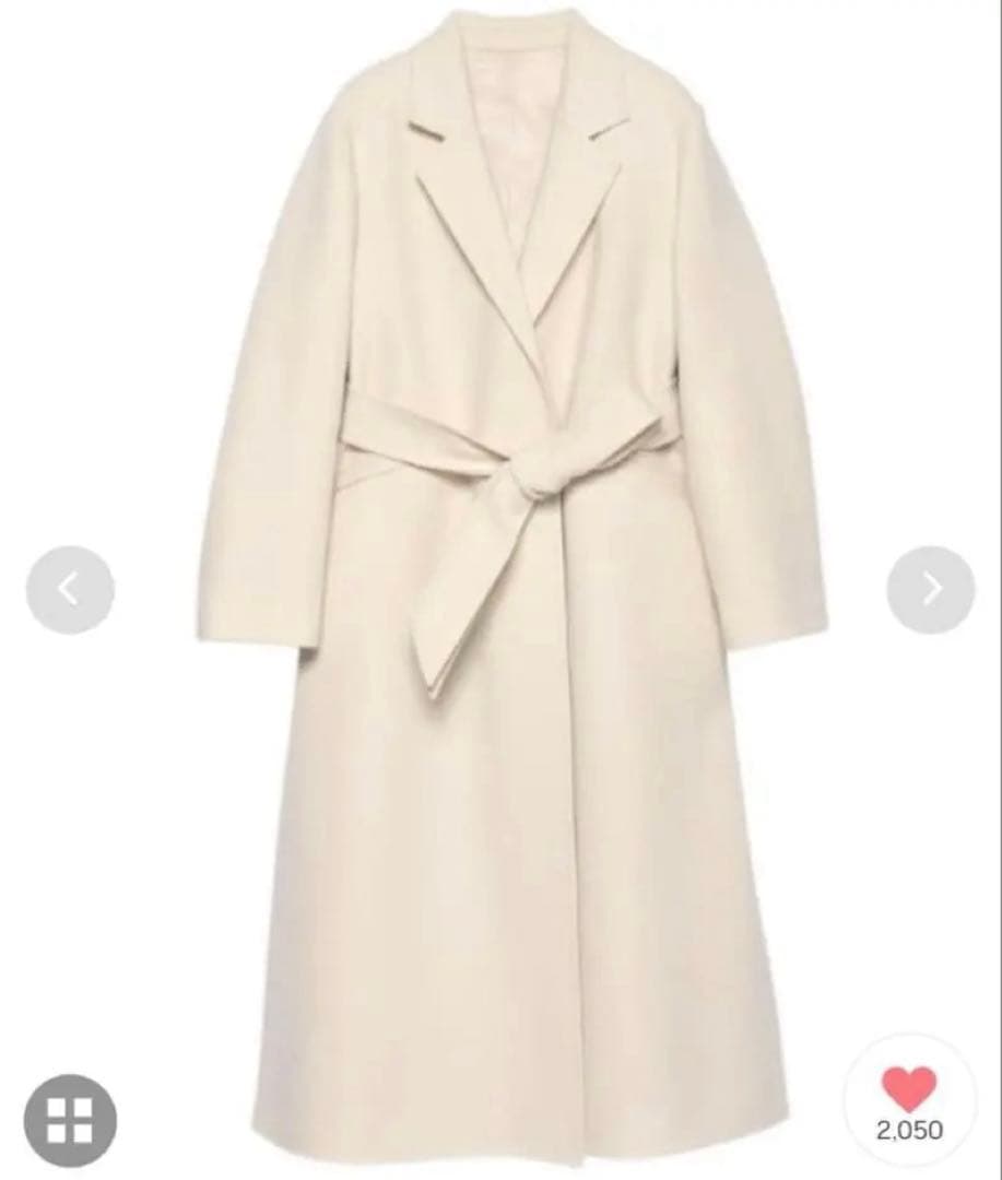 anuans リバーロングチェスターコート ECRU