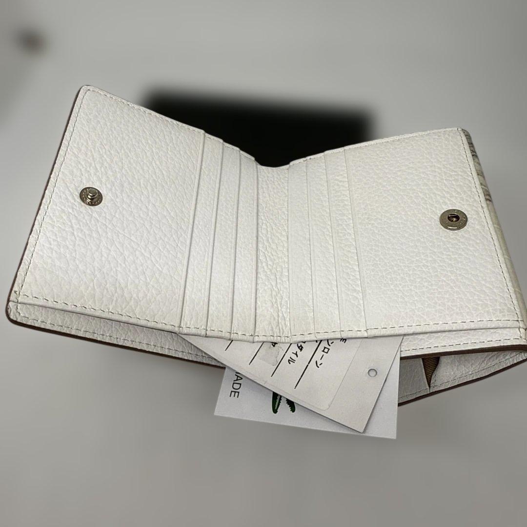 L. さん専用男女兼用クロコダイルレザー 二つ折り財布 ホワイト