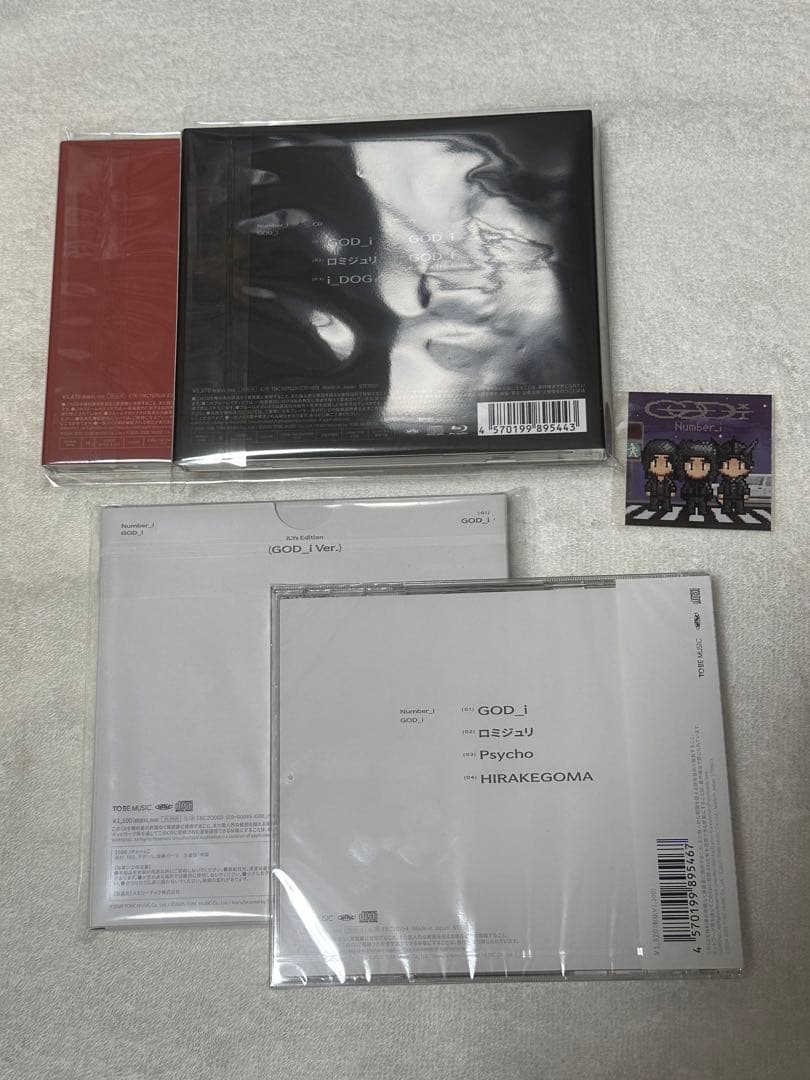 Number_i GOD_i 3形態＋特典シール＋iLYs（GOD_i）計4形態