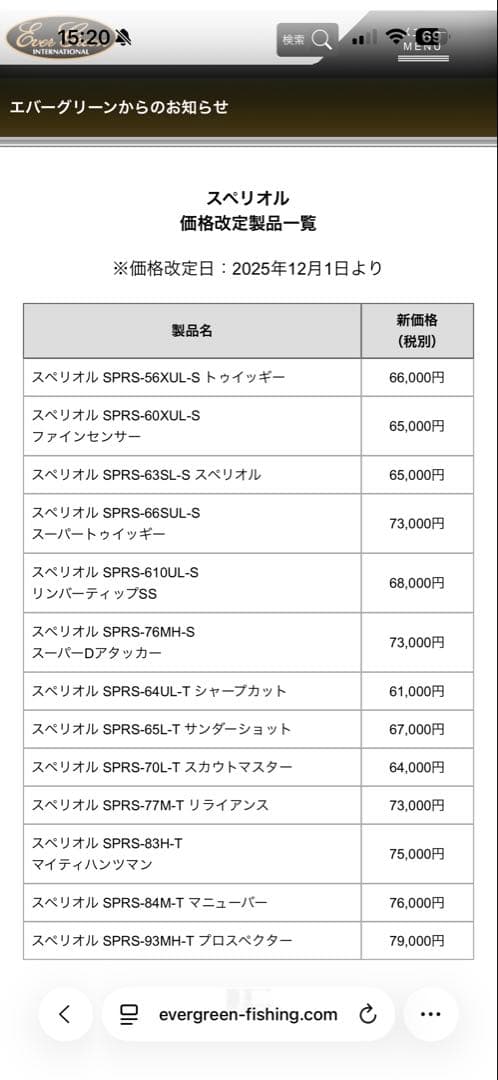 スペリオルマイティハンツマン83H-T新品未使用保証残有