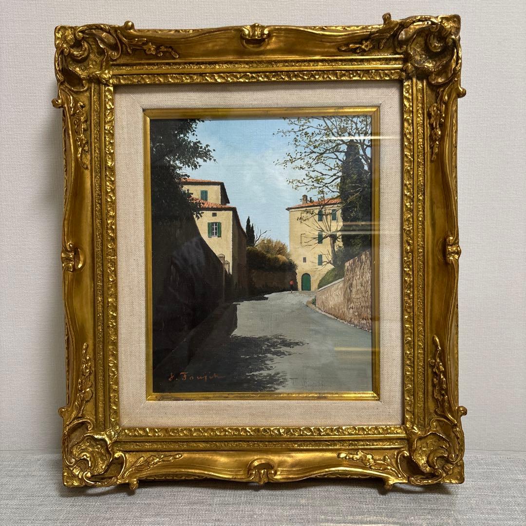 藤飯治平「シエナの坂道」　リアリズム　1986年松坂屋取扱作品