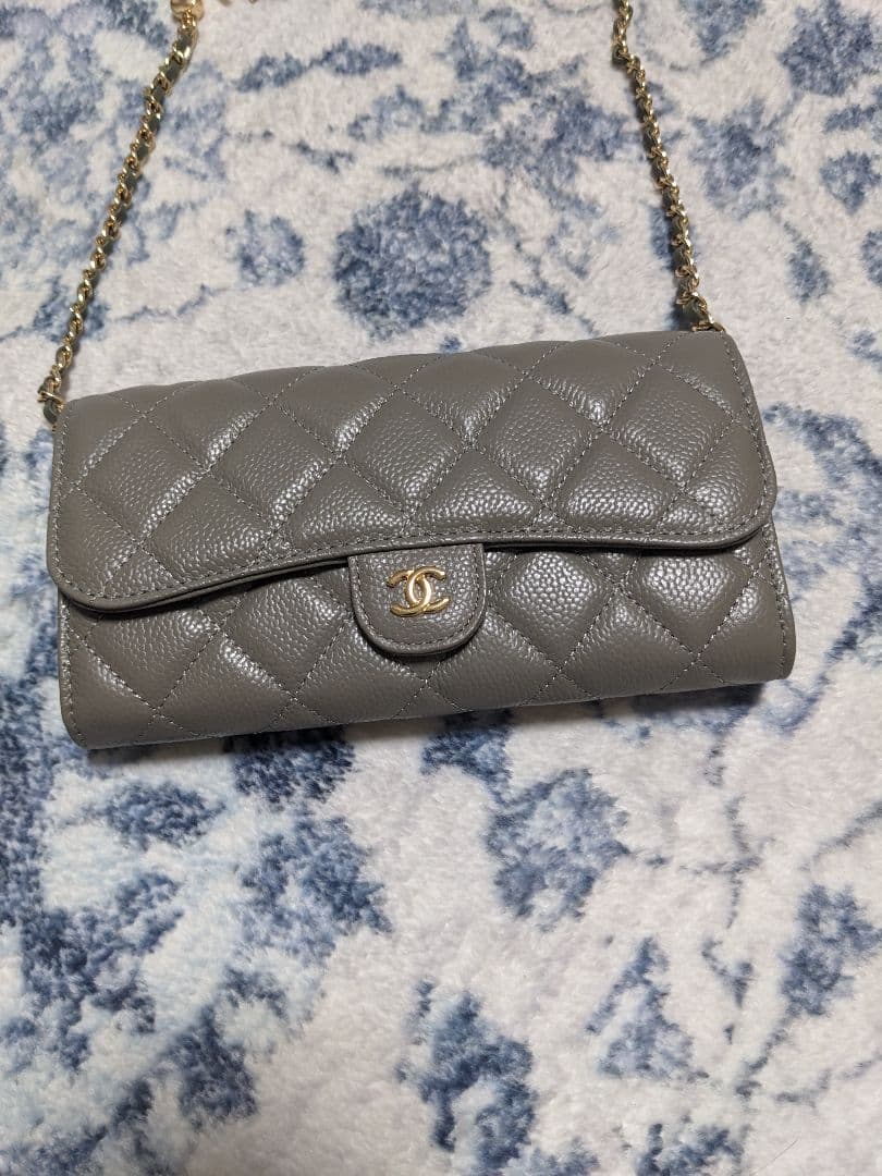 ウォレットショルダーバック/グレー