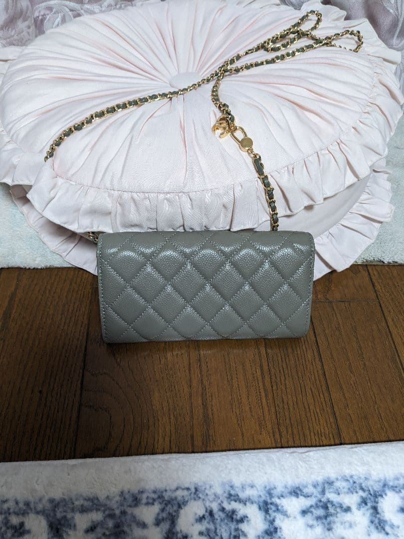 ウォレットショルダーバック/グレー