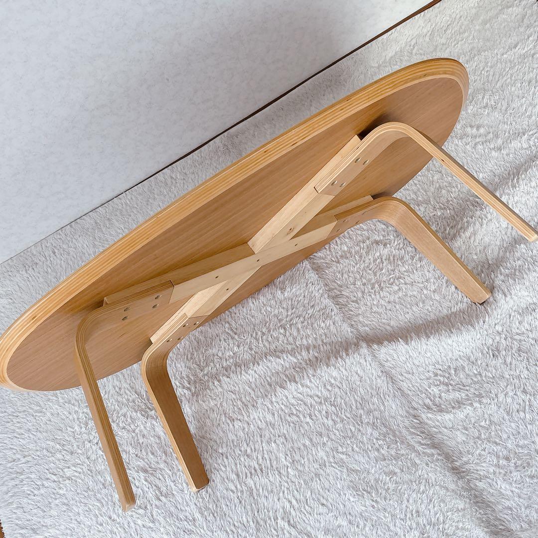 小島sunny様リクエスト品】無印良品 プライウッド アッシュ オーバル ローテ