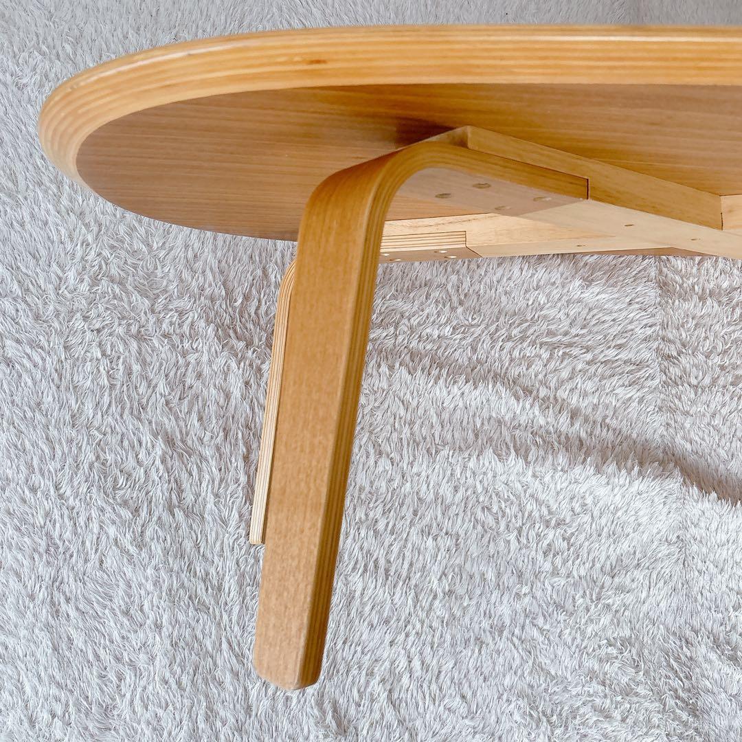 小島sunny様リクエスト品】無印良品 プライウッド アッシュ オーバル ローテ