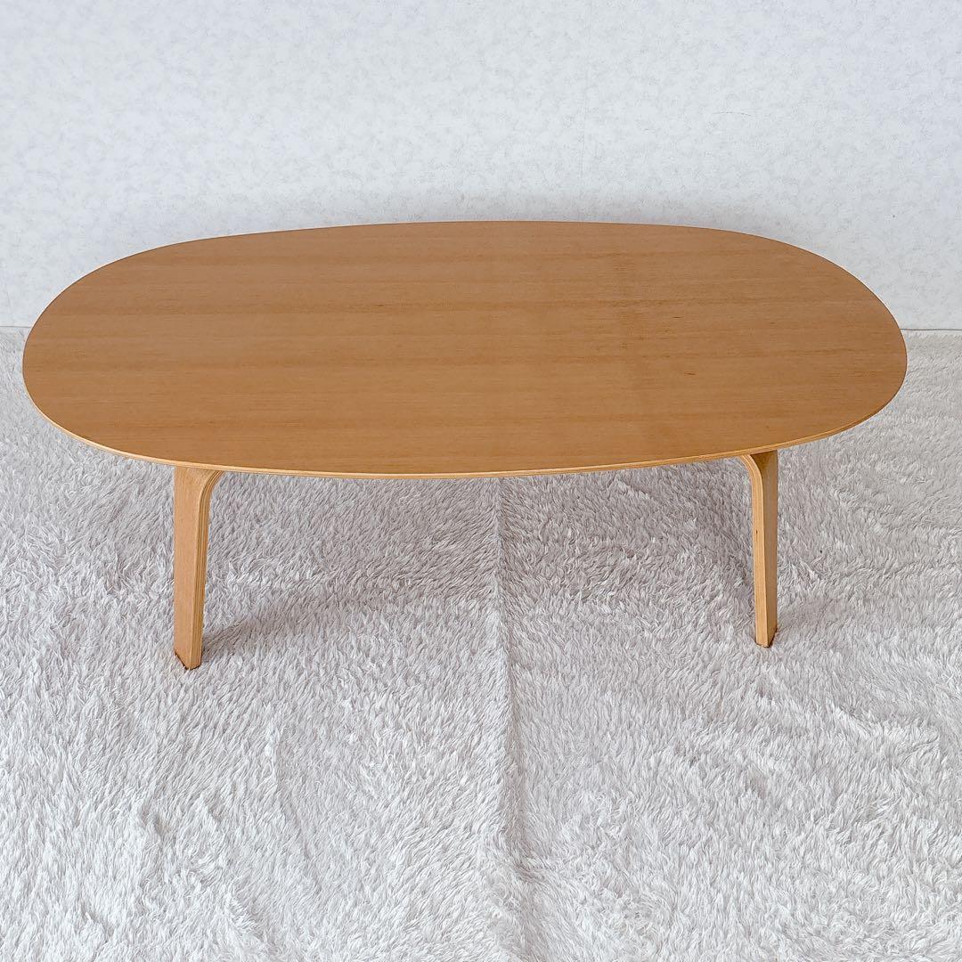 小島sunny様リクエスト品】無印良品 プライウッド アッシュ オーバル ローテ