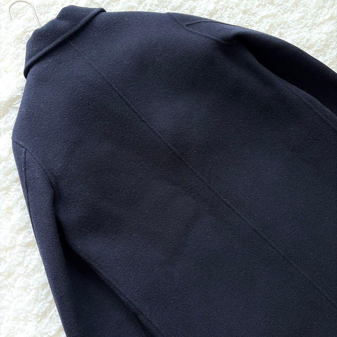 タグ付き✨ ザシンゾーン ダブルフェイス ウールチェスターコート ロング丈 紺