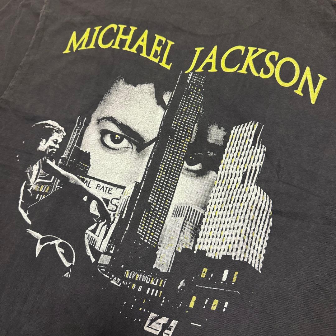 Michael Jackson ブラック・ホワイト Tシャツ XL
