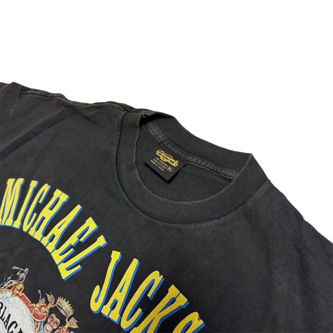 Michael Jackson ブラック・ホワイト Tシャツ XL