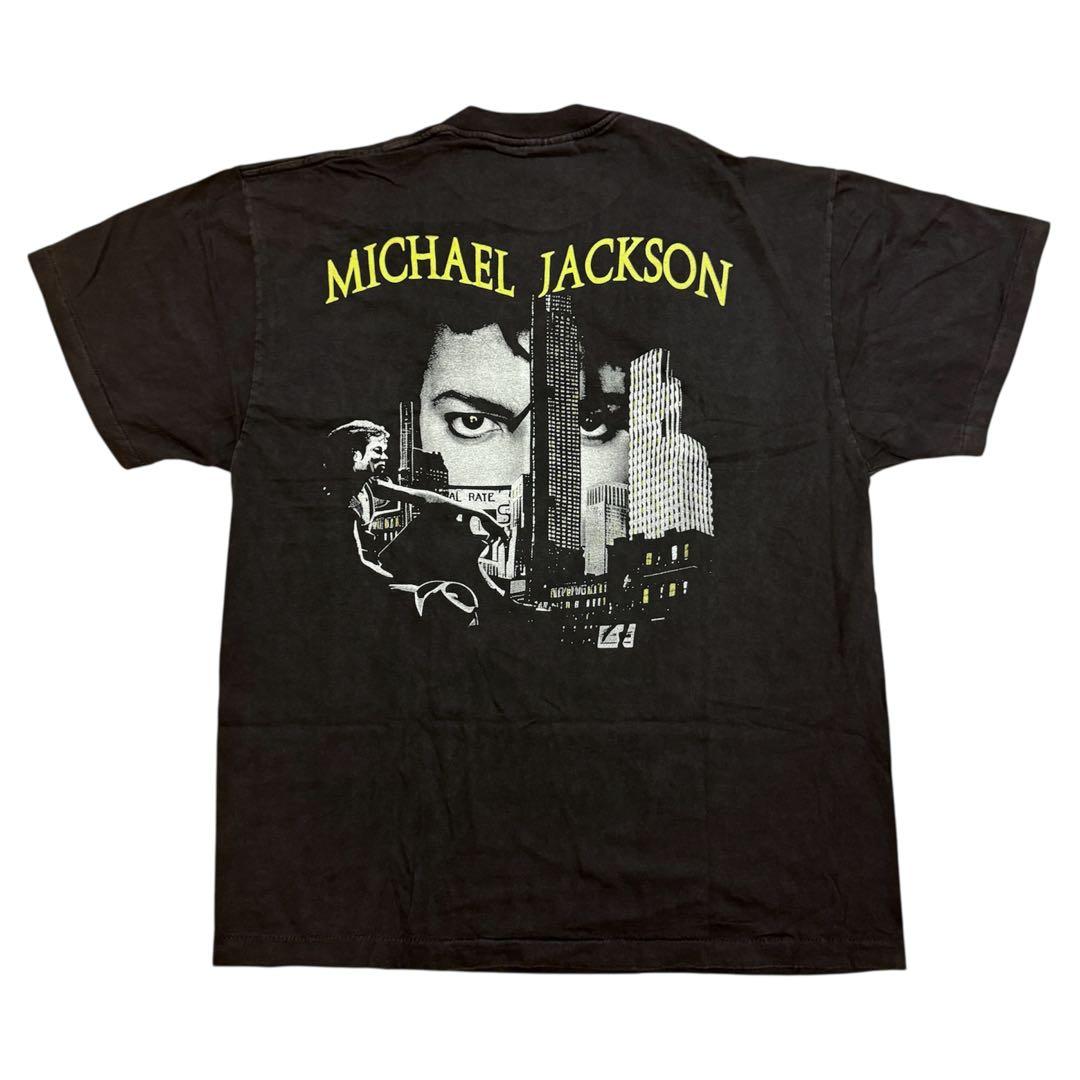 Michael Jackson ブラック・ホワイト Tシャツ XL