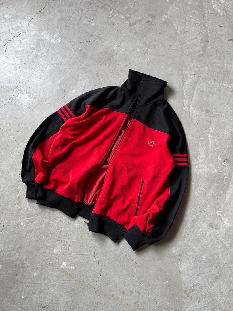 【人気カラー、トラックジャケット】adidas刺繍ロゴ80s常田大希ジャージO.