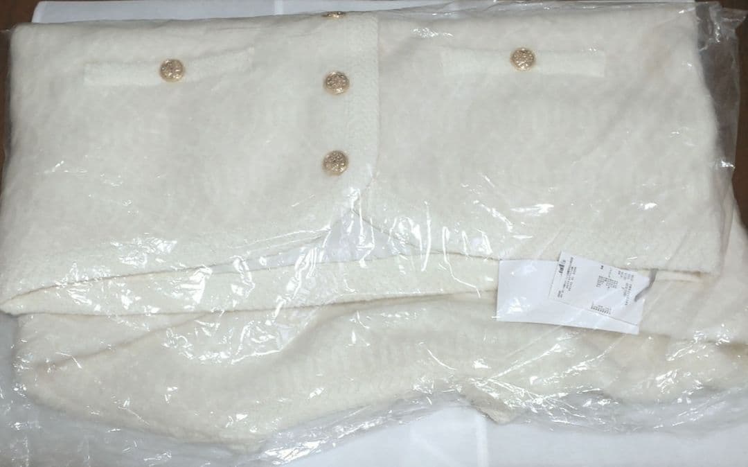 実物写真掲載 完売色 SNIDEL ファーライクミドルニットジャケット