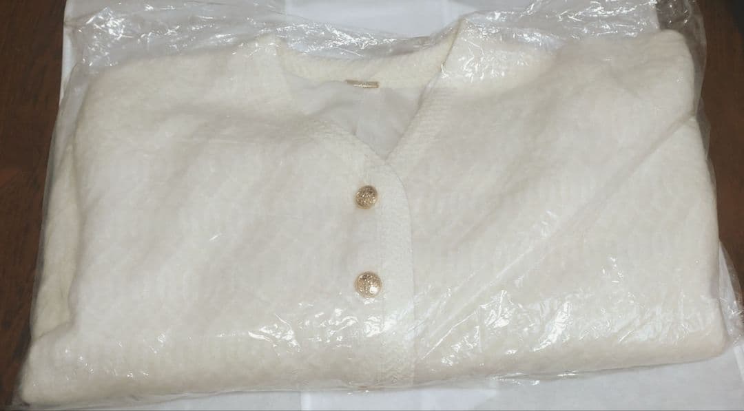 実物写真掲載 完売色 SNIDEL ファーライクミドルニットジャケット