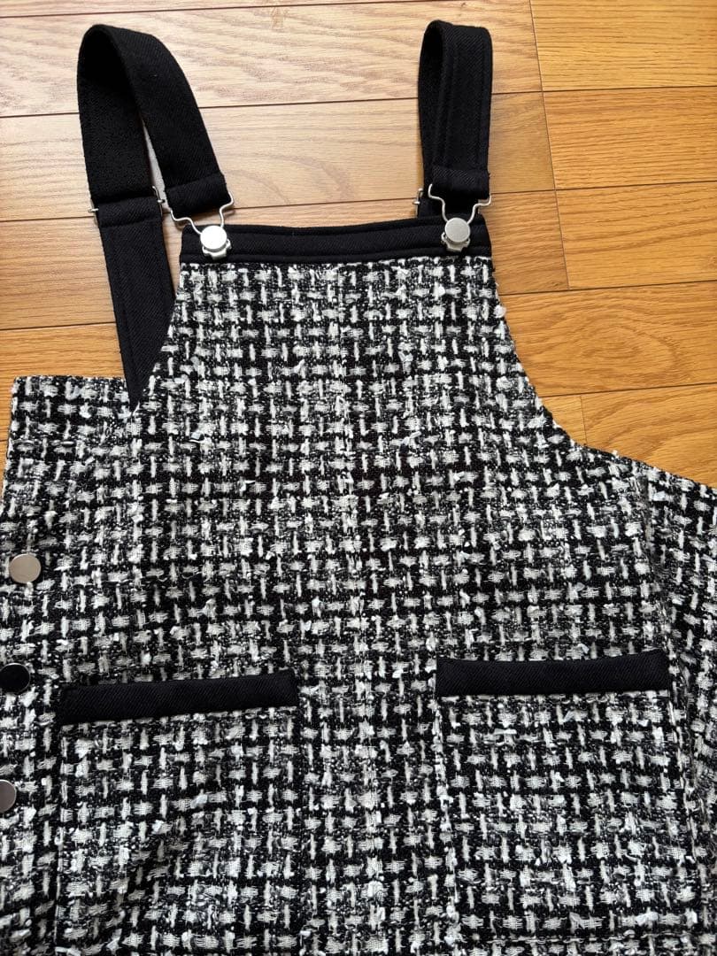 レア商品グレースコンチネンタル美品ミディツイードジャンパースカート36