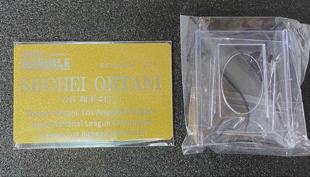 【大谷翔平】ナショナルリーグチャンピオンペナントベースボブルヘッド 324個限定