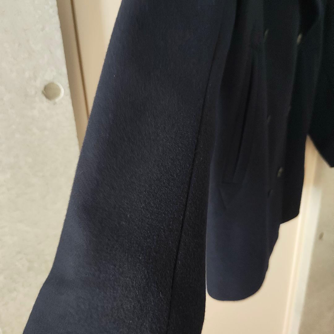+J UNIQLO ウールピーコート Lサイズ ネイビー