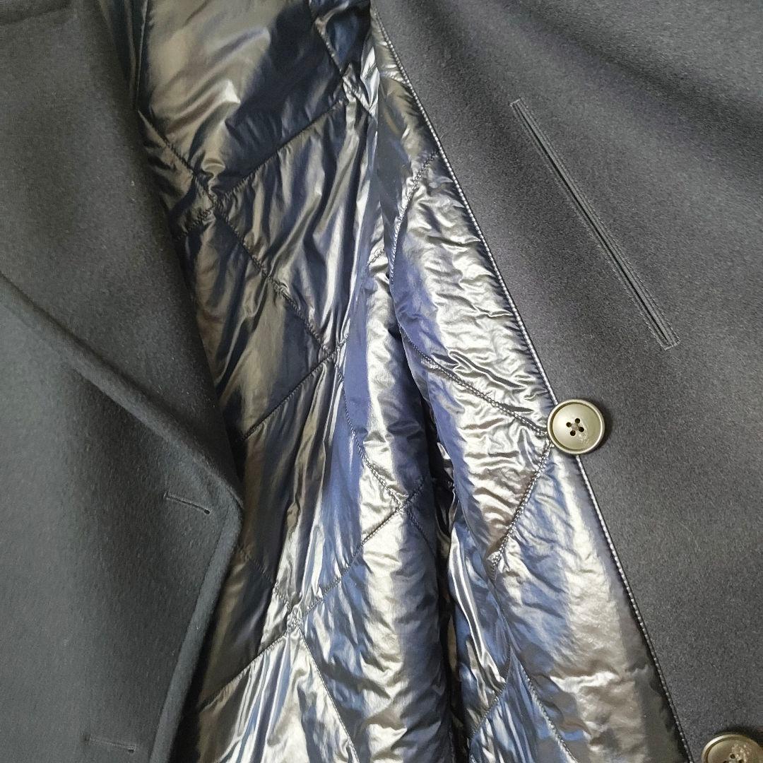 +J UNIQLO ウールピーコート Lサイズ ネイビー