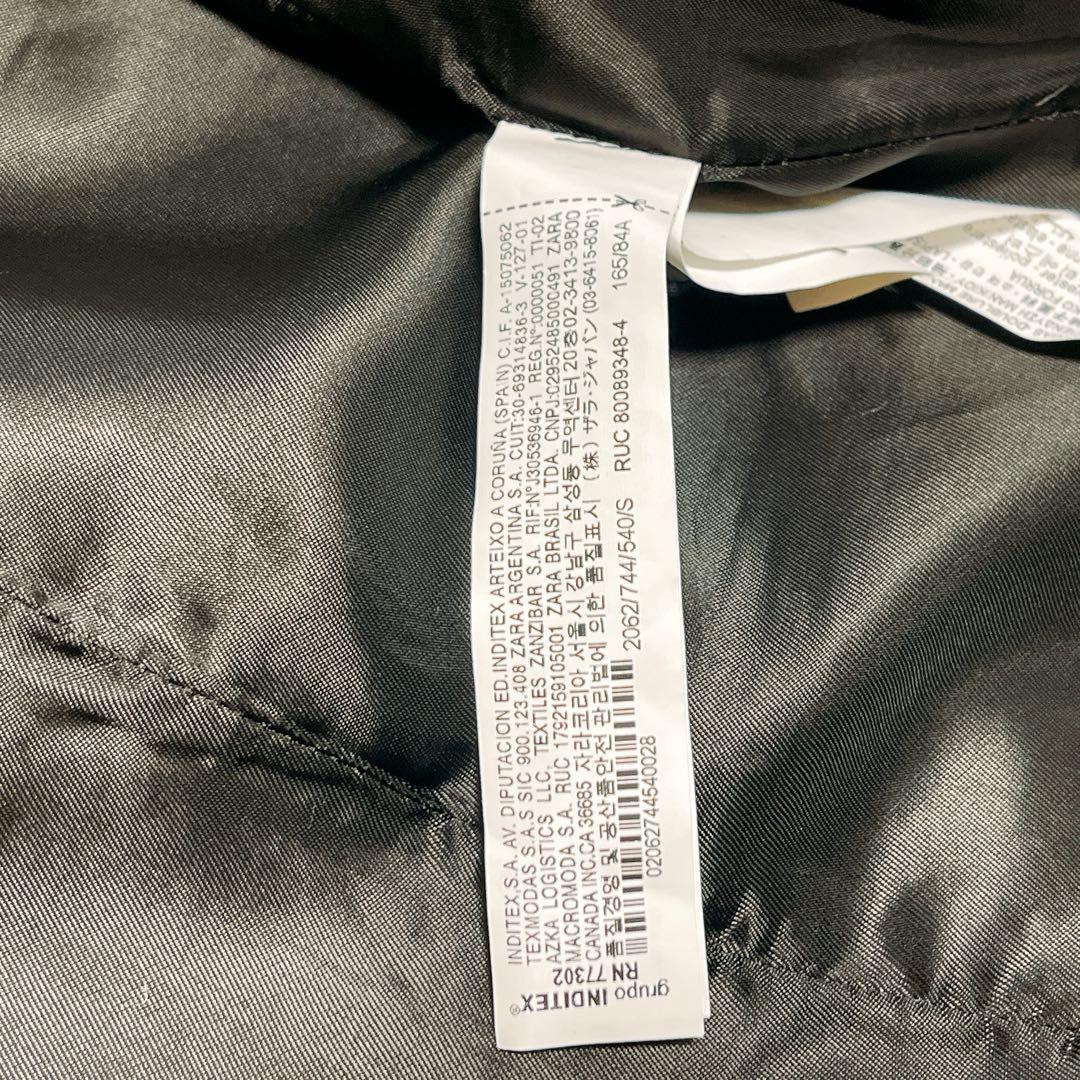 【新品 タグ付き】ZARA　マンテコ　ザラ　ダブルチェスター　緑　コート