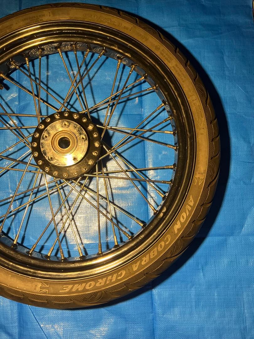 【送料無料❣️激レア】ハーレー21インチホイールDNA？PM？ショベルパン エボ