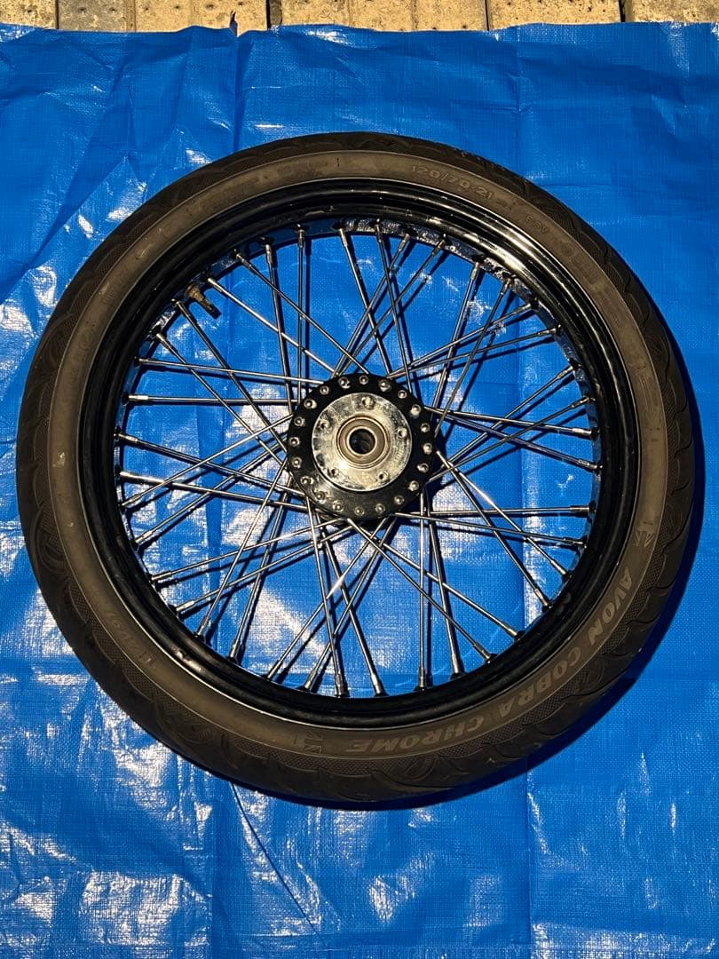 【送料無料❣️激レア】ハーレー21インチホイールDNA？PM？ショベルパン エボ